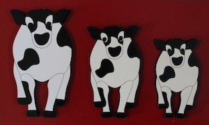 3 Cows Puzzle - Kidz Jigz