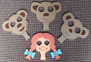 Goldilock & 3 Bears masks - Kidz Jigz