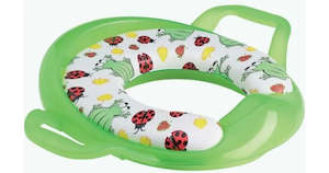 Cushion Potty Seat With Handles green