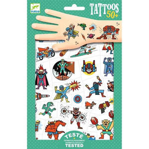 New Arrivals: Djeco Tattoos - Hereos vs Villians
