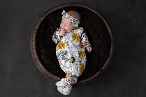 Ambrosia Bamboo Jersey Newborn Gown