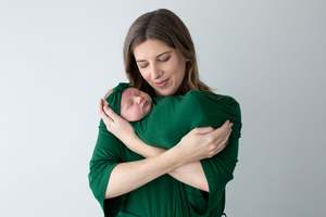 Baby Wraps Amp Swaddle: Emerald Bamboo Jersey  Swaddle Wrap Set