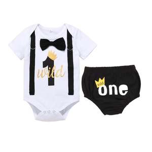1st birthday Baby Boy Outfit | Cake Smash Dress Wild One