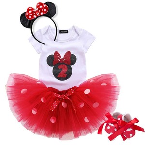 Kids Birthday Outfits: 2'nd Birthday Baby Girl Dress with Tutu | Mickey