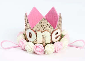 1st Birthday Flower Tiara