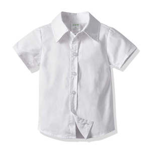 Baby Boy Outfit: Half Sleeve Shirts Boys | White