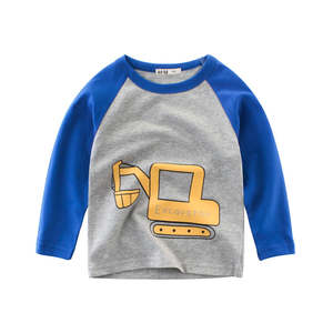 Baby Girls Clothes: Excavator Full Sleeves T-Shirt Toddlers