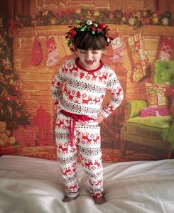 Kids Christmas Pyjamas: Kids Alces Christmas Full Sleeves Pyjamas Set