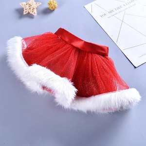 Kids Christmas Outfits: Baby/Toddler Christmas Red Shiny Tutu