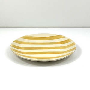 Dinnerware Ceramics: Yellow Stripe Side Plate