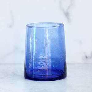 Beldi Glass Tumbler - Cobalt Blue