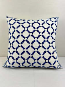 Cushions: Block Print Cushion - Rhombus