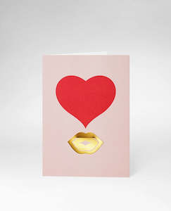 Gifts Decor: Kiss Greeting Card