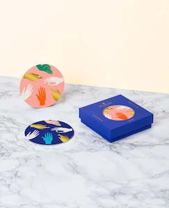 Gifts Decor: Hamsa Cocktail Coasters