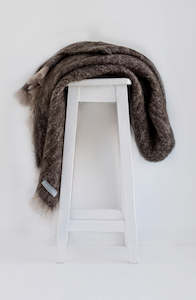 Mohair Throw Blanket - Cocoa