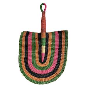 Woven Fan - Tropical Rainbow