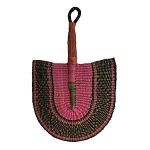 Woven Fans Wall Art: Woven Fan - Bougainvillea