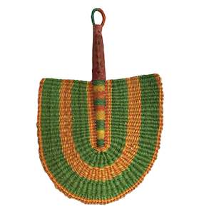 Woven Fan - Canteloupe