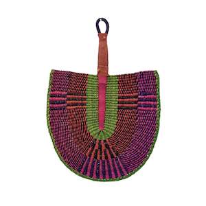 Woven Fan - Guava