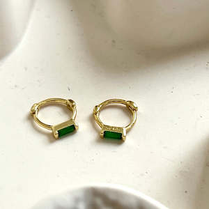 Jewellery: Emerald Mini Earrings