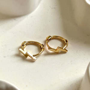 Thunderbolt Mini Hoop Earrings