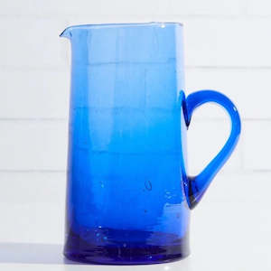 Table Dining: Glass Jug - Cobalt Blue