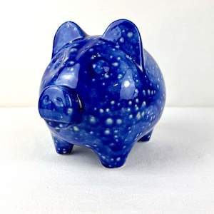 Piggy Bank - Ceramic - Blue