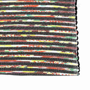 Large Runner - Botanical & Black Stripe