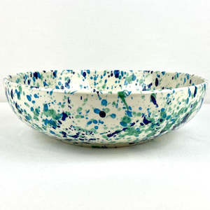 Large Serving Bowl - Hand painted - Sea Spray