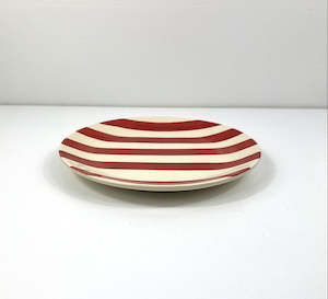 Red Stripe Side Plate
