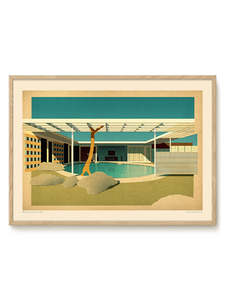 Prints Wall Art: Art Print - A2 - Sander Patelski - Albert Frey Loewy House 1946