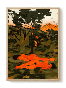 Prints Wall Art: Art Print - A2 - Enikő Eged - Papaya Garden