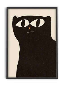 Art Print - A2 - Enikő Eged - Black Cat