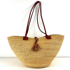 Bags Baskets: Shoulder Bag - Natural