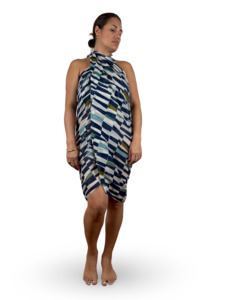 Beach Outdoor: Graphique Sarong - Ink Blue