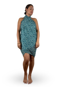 Beach Outdoor: Tiles Sarong - Blue