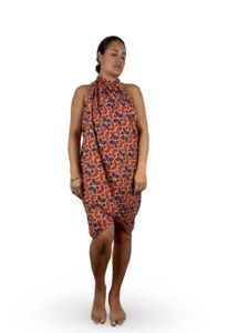 Beach Outdoor: Tiles Sarong - Red