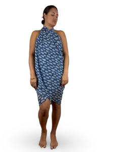 Fishes Sarong - Blue
