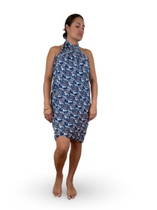 Beach Outdoor: Swan Sarong - Cobalt Blue