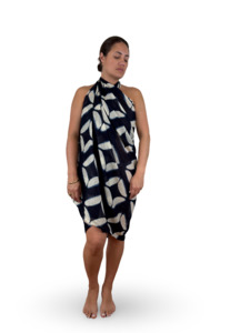 Diamond Sarong - Navy