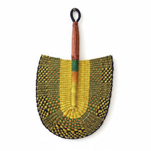 Woven Fans Wall Art: Woven Fan - Honeydew