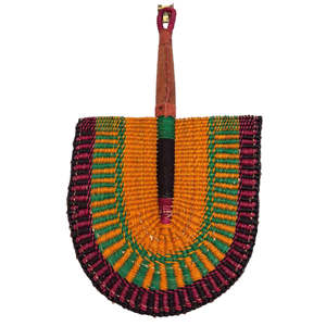 Woven Fans Wall Art: Woven Fan - Passionfruit