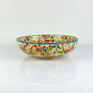 Pottery Ceramics: Large Serving Bowl - Hand painted - Fiesta