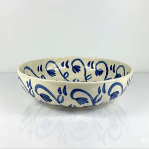 Serveware: XL Serving Bowl - Hand painted - Botanical