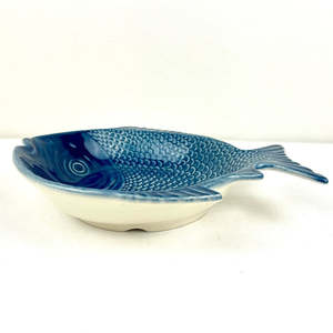 Large Fish Dish - Blue