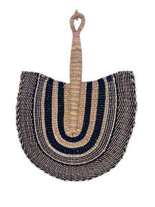 Woven Fans Wall Art: Woven Fan - Blue Lagoon