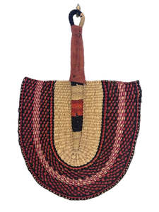 Woven Fan - Tomato