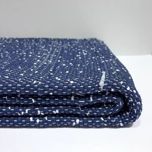 Large Floor Rug - Navy & White Speckle