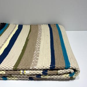 Rugs Mats: Medium Floor Rug - Coastal Stripe