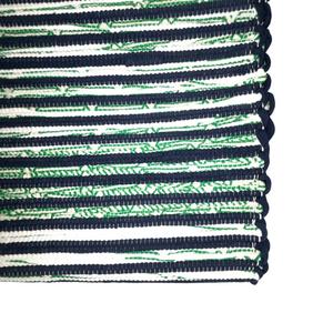 Medium Runner - Navy, White & Green/Natural Fleck